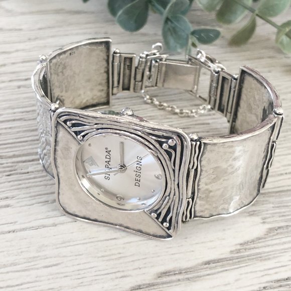 Silpada Accessories - T1372 SILPADA Iconic Silver Square Link Watch